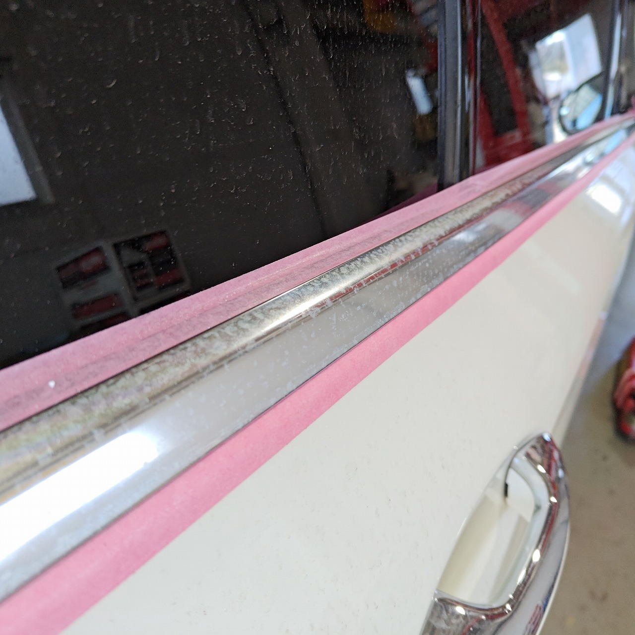 欧州車 メッキモール 磨き 処理